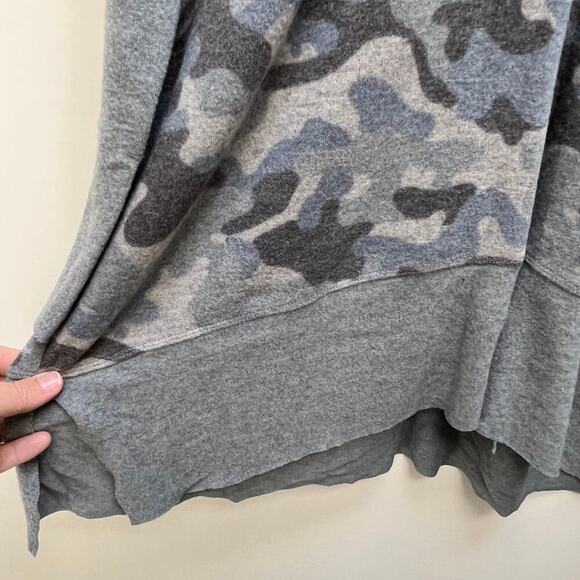 Chance Or Fate Blue Camo Lightweight Oversized Tunic Sweater Size S - Picture 4 of 6